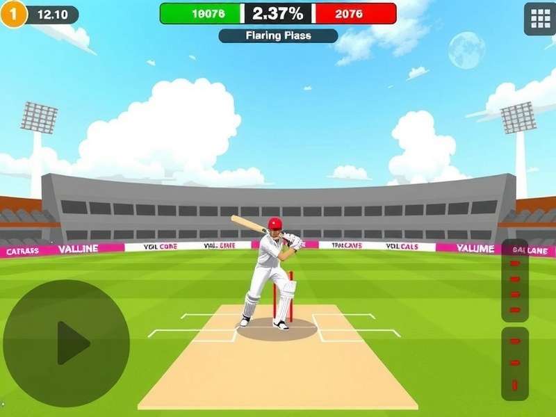 Coimbatore Cricket Champion Gameplay Coimbatore Cricket Champion gameplay screenshot showing batting interface